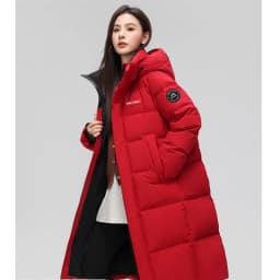 Winter Women's Cold Coat Parkas Super Hot Hooded Long Padded Jacket Fur Collar Loose Korean Fashion Cheap Wholesale Jacket