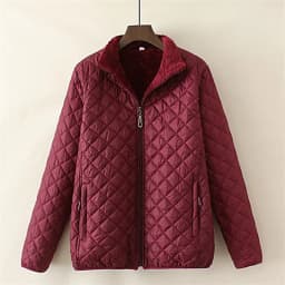 Mid Aged Elderly Mothers' Autumn New Plush Fleece Jackets, Women Winter Cotton Jackets Old Ladies' Grandmother's Cotton Jackets