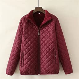 Mid Aged Elderly Mothers' Autumn New Plush Fleece Jackets, Women Winter Cotton Jackets Old Ladies' Grandmother's Cotton Jackets