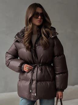 Solid Lace Up Cotton Coat Women Fashion Lapel Long Sleeve Pocket Warm Loose Short Jacket New Lady Winter Commute Street Outwears