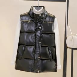 2024 New Outerwear Sustans Vest Women Autumn Winter Short Loose Casual Waistcoat Womens Fashion Large Size Sleeveless Jacket Top