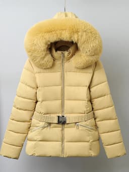 Winter Thickened Slim Cotton Jacket 2025 New Fashion Fur Collar down Cotton Coat Women's Short Style Warmth Comfortable Coat