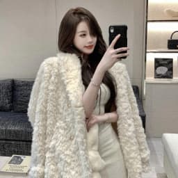Women's Loose Lamb Fur Jacket Plush Faux Fur Coat Street Style Outerwear Winter Warm Casual Fashion plus Size Coat