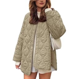 New Fashion Autumn Winter Women's Solid Color Long Sleeve O-neck Single-breasted Quilted Jackets Male Casual Trendy Simple Coats