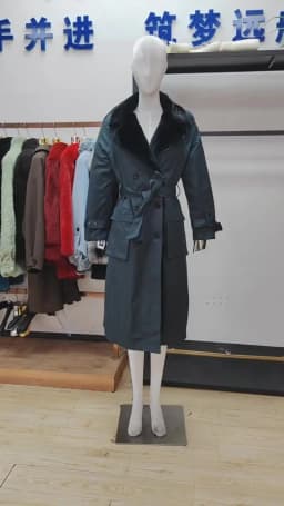 Lautaro Winter Long Warm Thick Park with Faux Fur Inside Belt Pockets Double Breasted Luxury Fur Lined Trench Coat for Women