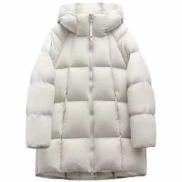 Clouds in the Long New 2026 Winter Cotton Jacket Hooded Thickened Cotton Clothes for Small Stature People Commute Style
