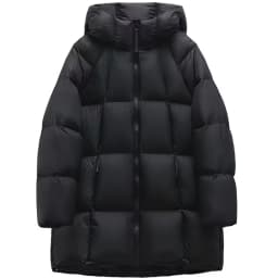 Clouds in the Long New 2026 Winter Cotton Jacket Hooded Thickened Cotton Clothes for Small Stature People Commute Style