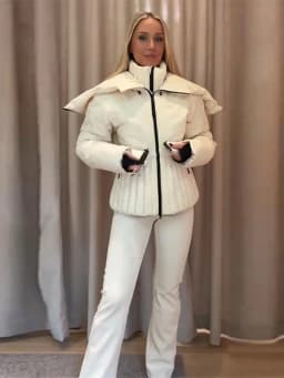 Ski Parkas Coat Jacket Women Zipper Belts Thicken 2025 Winter Skiing Cotton Lapel Snow Female Skiwear Outdoor Street Outwear Top