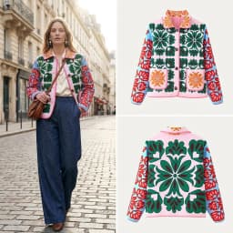 Autumn 2025 Women's Casual Fashion Warm Printing Outerwear Long Sleeve Straight Cut Commute Style Single Button Cotton Jacket