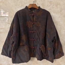 Johnature Women Vintage Cotton Parkas Stand Long Sleeve Button Coats Print Floral 2025 Autumn New Pockets Warm Soft Parkas