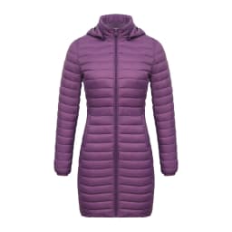 SANTELON Winter Women Loose Long Parka Coat With Detachable Hood Female Soild Ultralight Portable Warm Padded Cotton Outwear
