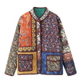 Autumn Winter Women's Long Sve Print orts Versatile Loose Cotton Jaet Design Sensation Faionable Commute Sle