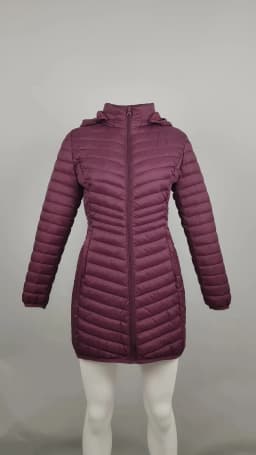SANTELON Outdoor Windproof Warm Puffer Coat For Women Ultralight Smooth Packable Outwear With Detachable Hood NOT Asian Size