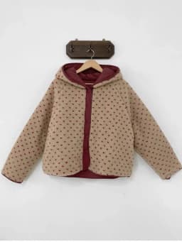 Trendy Floral Lamb Wool Cotton Jacket Women's Hooded Coat Korean Style Age-Defying Design Winter New Arrival