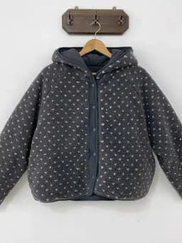 Trendy Floral Lamb Wool Cotton Jacket Women's Hooded Coat Korean Style Age-Defying Design Winter New Arrival
