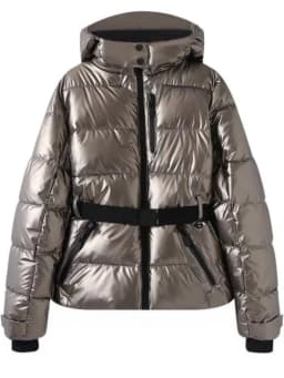 2027 Women Winter Hooded Down Jackets With Belt Lady Warm Thick Long Sleeve Stand Collar Parkas Padded Coats Sports Ski Outdoor