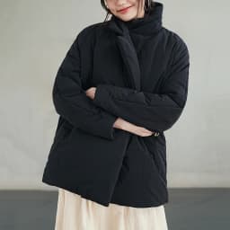Maden Women's Cotton-padded Lapel Coat Loose Fit Warm Short Puffer Jacket Casual Commuter Black Korea Parkas Winter Outerwear
