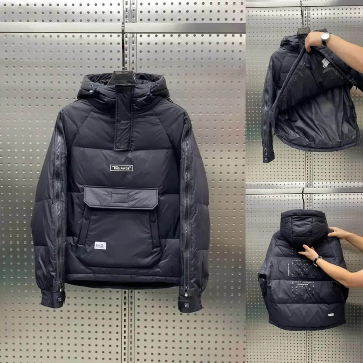 Winter Thickened Korean Style Men's Hooded Short down Cotton Jacket Casual Zipper Coat Couple Matching Hoodie Workwear