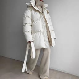 KUCLUT 2025 Winter Fashion Casual Lace-up Waisted Hooded Mid-Length Jacket For Women Solid Color Thickened Cotton Coat 1A1207