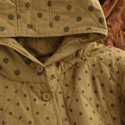 Johnature Women Vintage Hooded Button Parkas Warm Polka Dot 2025 Winter New Loose Casual Soft Female Pockets Thick Parkas