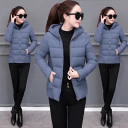 2026 Winter New Women Light Down Cotton Hooded Jacket Warm Loose Short Outerwear Casual Female Bread Clothing Cotton Basic Coats