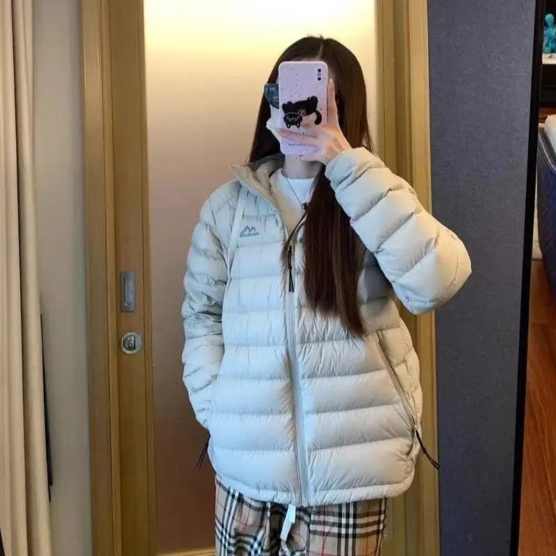 Warm Short Cotton Jacket Autumn Winter New Style Lightweight Breathable Hooded Fashionable Versatile Outerwear for Women