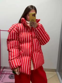 Upgraded Larger Thicker Women's Cotton Coat Striped Hooded Single Breasted Long Sleeve 2026 New Casual Female Coats Loose Outfit