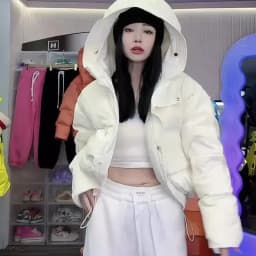 Chic Winter Cotton Coat Cropped Jackets Women Warm Design Parkas Puffer Jacket Bow Tie Streetwear Cold Jacket Winter Clothes