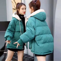 Women's Thickened Cotton Jacket Short Loose Style Winter Coat Korean Version Bread Clothes Student Outerwear Commute Friendly