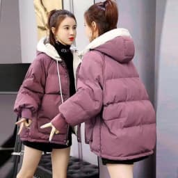 Women's Thickened Cotton Jacket Short Loose Style Winter Coat Korean Version Bread Clothes Student Outerwear Commute Friendly