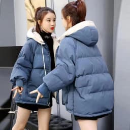 Women's Thickened Cotton Jacket Short Loose Style Winter Coat Korean Version Bread Clothes Student Outerwear Commute Friendly