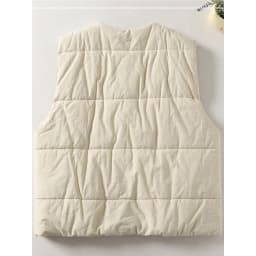 Vintage Quilted Outerwear Vests for Women 2025 New Winter Casual Oversized Sleeveless Female Jackets Thick Warm Lining Waistcoat