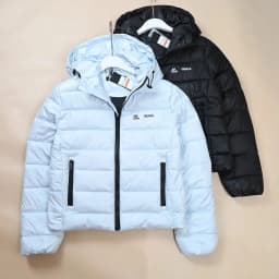 Short Padded Cotton Jacket Women's Autumn Winter New Style Letter Print Bunting Fluffy Hooded Casual Cotton Vest American Style