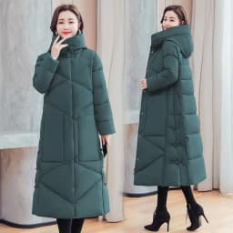 Vintage Thicken Down Cotton Jacket Women Wear 2026 Winter New National Style Loose Long Coat Female Warm Hooded Parkas Overcoat