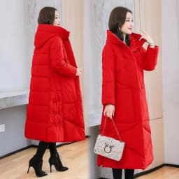 Vintage Thicken Down Cotton Jacket Women Wear 2026 Winter New National Style Loose Long Coat Female Warm Hooded Parkas Overcoat