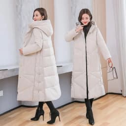 Vintage Thicken Down Cotton Jacket Women Wear 2026 Winter New National Style Loose Long Coat Female Warm Hooded Parkas Overcoat
