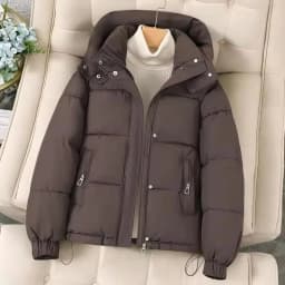 2025 New Fashion Short Casual Down Cotton Jacket Women Parkas Hooded Korean Style Winter Cotton Clothing Female Coat Outerwear