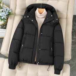 2025 New Fashion Short Casual Down Cotton Jacket Women Parkas Hooded Korean Style Winter Cotton Clothing Female Coat Outerwear