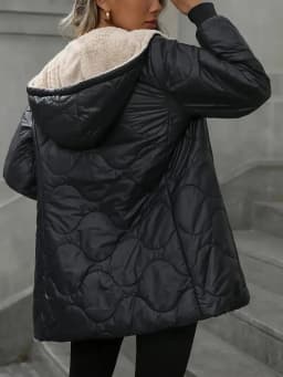Parkas Women Thick Hooded Long Coats Zipper Full Sleeve Solid Parka Casual Straight Hoodies Warm Jackets Cardigan Winter