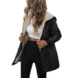 Parkas Women Thick Hooded Long Coats Zipper Full Sleeve Solid Parka Casual Straight Hoodies Warm Jackets Cardigan Winter