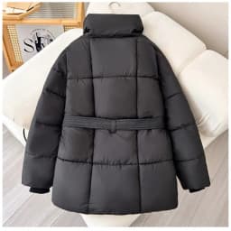Autumn Winter Warm Cotton Jacket Women 2025 New Fashion Loose Casual Cotton Coat Stand-Up Collar Pure Colour Outerwear Female