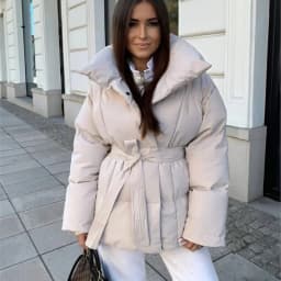 Autumn Winter Warm Cotton Jacket Women 2025 New Fashion Loose Casual Cotton Coat Stand-Up Collar Pure Colour Outerwear Female