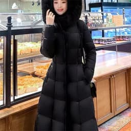 Fashion Fur Collar Down Coat Women Parkas Winter 2026New Windbreaker Long Warm Cotton Padded Coat Korean Outwear Ladies Tide Top