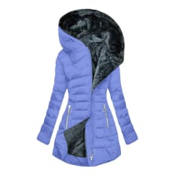 European American New Fashion Women's Solid Color Simple Basic Slim Casual Trendy Daily Hooded Quilted Coats Female Parkas Tops