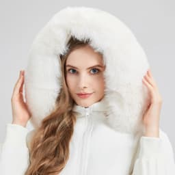 2025 European American New Style Big Fur Collar High Waisted Cotton Padded Jacket Women's Parkas Slim Fit Short Thick Jackets