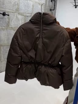 Women's Padded Jackets Hooded Stand Collar Zipper Cropped Coats Winter Female Lantern Sleeves Solid Loose Jacket New Outerwears
