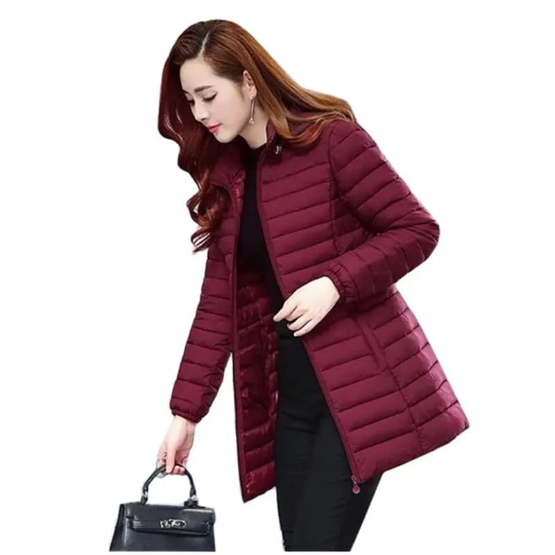 Winter Women Jacket Detachable Hooded Coat 2025 New Korean Thick Cotton Down Long Coat Women Slim Warm Female Outwear Tops 6XL