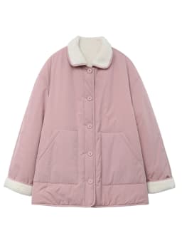 CHIC VEN New Korean Women Parkas Single Breasted Loose Casual Thick Female Jacket Reversible Coat Winter 2025