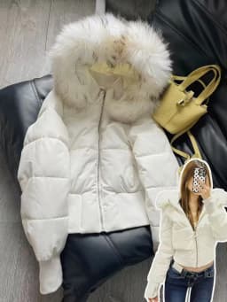 Faux Fur Y2K Parkas Gothic Harajuku Subculture Punk Emo Sweatshirts and Jacket American Vintage Coats with Hooded Women's