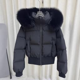 American Vintage Long Sleeve Parkas Faux Fur Collar Women Casual Pure Color Coat Streetwear Zipper Slim Y2k Retro 2025 Autumn
